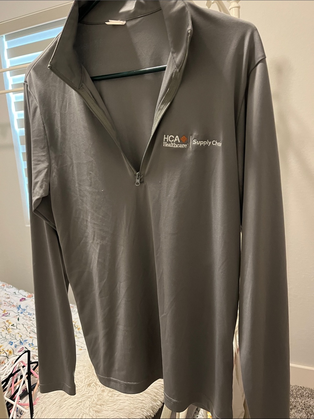 Sport-Tek Men's Gray Quarter-Zip Long Sleeve Pullover